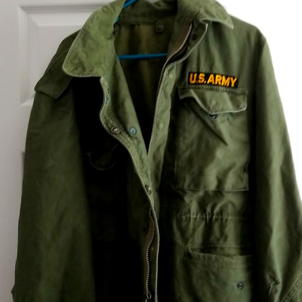 Vintage Army Men's Field Coat 1950s